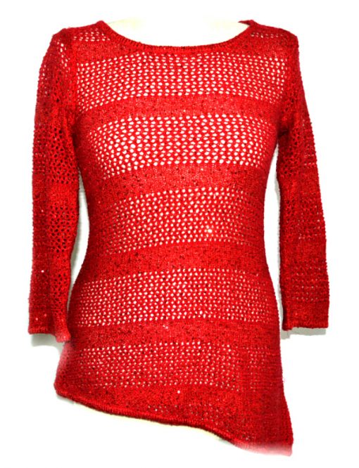 INC | סוודר אדום איאנסי