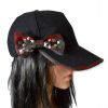 AUGUST HAT | כובע קסקט שחור פפיון אוגוסט הט