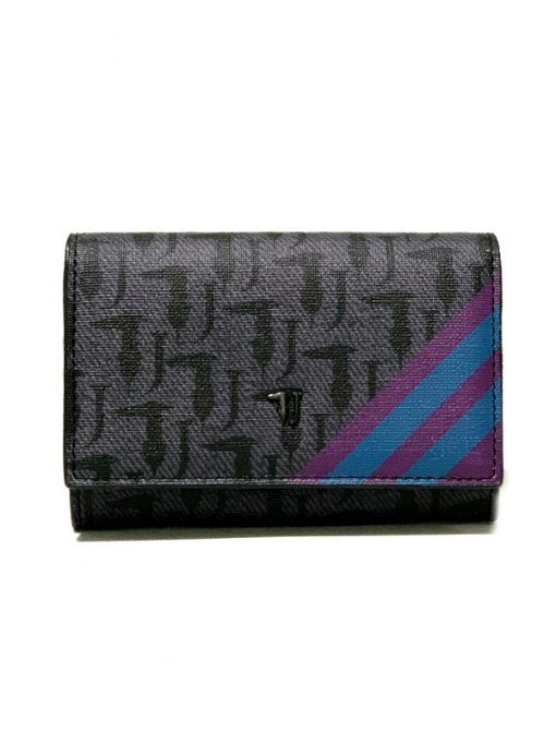 Trussardi | ארנק לוגו פס כחול טרוסרדי