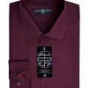 Society of Threads | חולצה מכופתרת בורדו סושיטי אוף טרידס