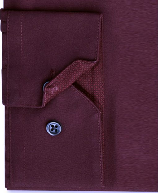 Society of Threads | חולצה מכופתרת בורדו סושיטי אוף טרידס